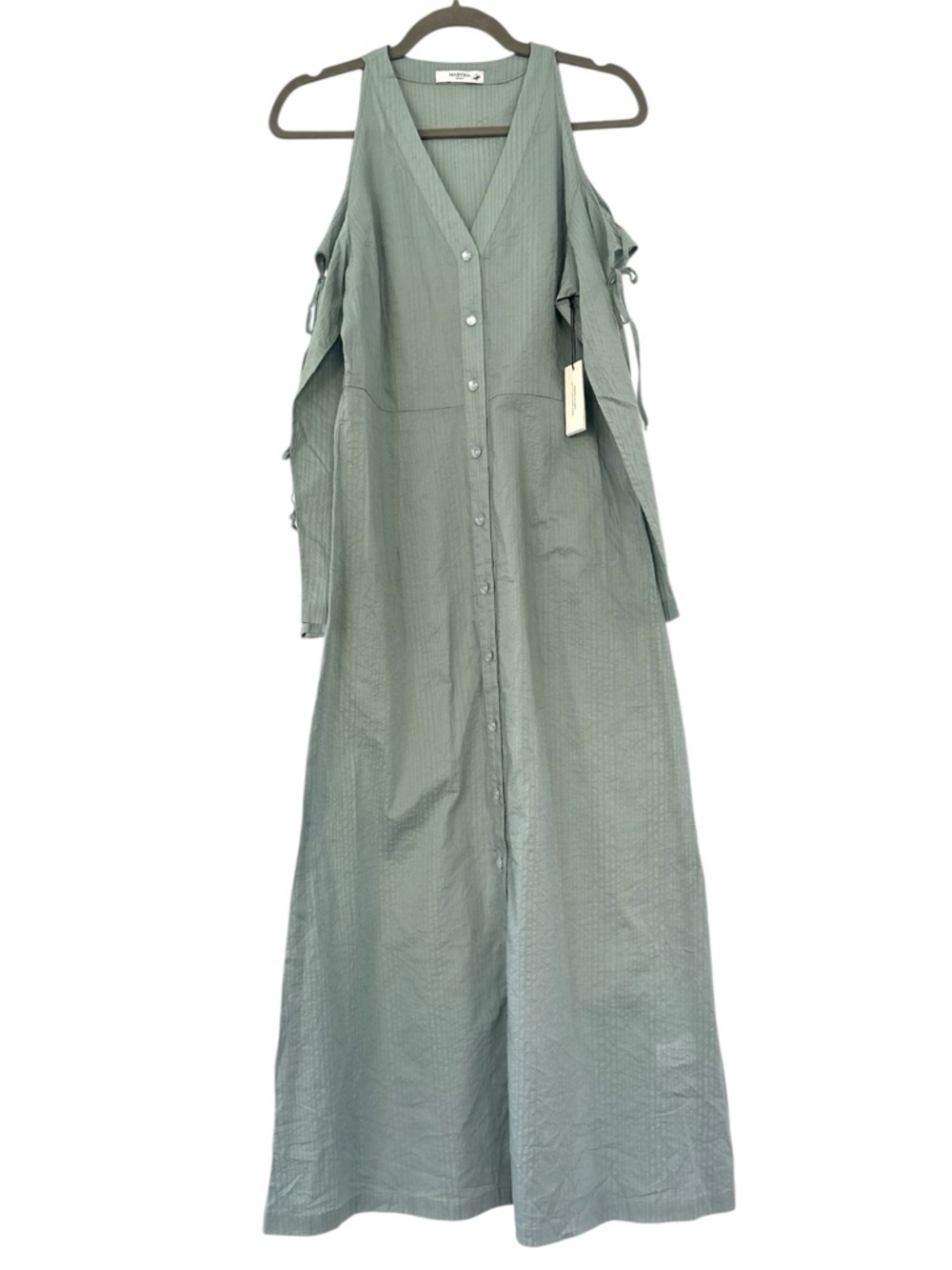 MARYSIA Resort NWT Rooster Midi Dress in Bay Dusty Blue Size Medium - Picture 2 of 8